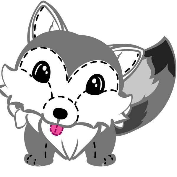 AngelWriter "Wolf Plushie"